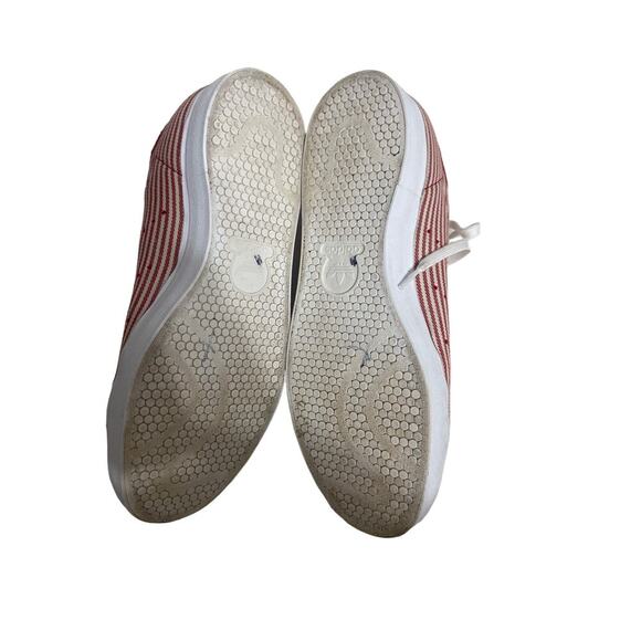 Adidas Stan Smith Red Pinstripe Striped Vulc Sneakers Size 9 - Picture 8 of 8